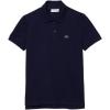 imageLacoste Womens Core Short Sleeve Regular Fit Petit Pique PoloNavy Blue