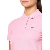 imageLacoste Womens Core Short Sleeve Regular Fit Petit Pique PoloPinkish