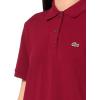 imageLacoste Womens Core Short Sleeve Regular Fit Petit Pique PoloVarsity Red
