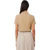 imageLacoste Womens Core Short Sleeve Regular Fit Petit Pique PoloViennese Beige