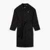 imageLacoste Womens Oversized Cotton CoatBlack