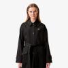 imageLacoste Womens Oversized Cotton CoatBlack