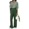imageLacoste Womens Oversized Popeline Long Sleeve ShirtGreenWhite