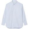 imageLacoste Womens Oversized Popeline Long Sleeve ShirtGypsy BlueWhite