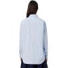 imageLacoste Womens Oversized Popeline Long Sleeve ShirtGypsy BlueWhite