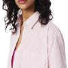 imageLacoste Womens Oversized Popeline Long Sleeve ShirtPinkBlushWhite