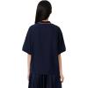 imageLacoste Womens Oversized Technical Fabric Polo ShirtNavy Blue