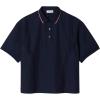 imageLacoste Womens Oversized Technical Fabric Polo ShirtNavy Blue