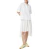 imageLacoste Womens Oversized Technical Fabric Polo ShirtWhite