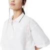 imageLacoste Womens Oversized Technical Fabric Polo ShirtWhite