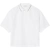 imageLacoste Womens Oversized Technical Fabric Polo ShirtWhite