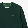 imageLacoste Womens Regular Fit Double Face Piqu Crew Neck SweatshirtForest Green