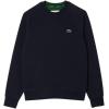 imageLacoste Womens Regular Fit Double Face Piqu Crew Neck SweatshirtMidnight Blue