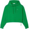 imageLacoste Womens Short Cut Cutton HoodieGreen