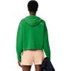 imageLacoste Womens Short Cut Cutton HoodieGreen