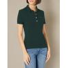 imageLacoste Womens Slim Fit PoloForest Green