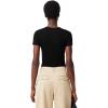 imageLacoste Womens Slim Fit Ribbed Cotton TShirtBlack