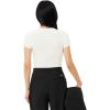 imageLacoste Womens Slim Fit Ribbed Cotton TShirtFlour