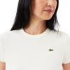 imageLacoste Womens Slim Fit Ribbed Cotton TShirtFlour