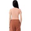 imageLacoste Womens Slim Fit Ribbed Cotton TShirtLatte