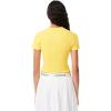 imageLacoste Womens Slim Fit Ribbed Cotton TShirtYellow