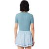imageLacoste Womens Washed Effect Cable Knit SweaterDusty Blue