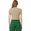 imageLacoste Womens Washed Effect Cable Knit SweaterTan