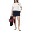 imageLacoste womens Made in France Embroidered Shield SweaterFlour