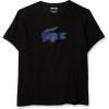 imageLacoste Mens Ultra Dry XXL Logo Sport TShirtBlackCosmic