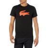 imageLacoste Mens Ultra Dry XXL Logo Sport TShirtBlackSunrise