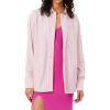 imageLacoste Womens Oversized Popeline Long Sleeve ShirtPinkBlushWhite