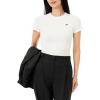 imageLacoste Womens Slim Fit Ribbed Cotton TShirtFlour