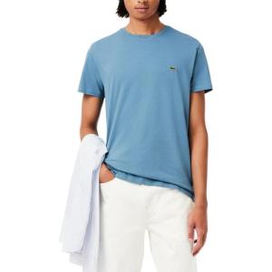 imageLacoste Mens Crew Neck Short Sleeve Regular Fit Classic TShirtLimestone