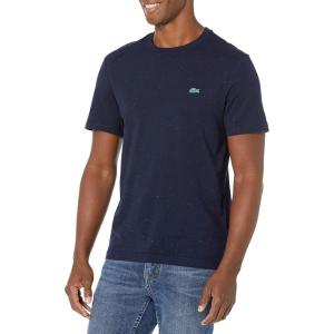 imageLacoste Mens Crew Neck Short Sleeve Regular Fit Classic TShirtMarine Nepse