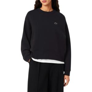 imageLacoste Womens Back Print Oversized SweatshirtBlack