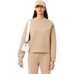 imageLacoste Womens Back Print Oversized SweatshirtViennese Beige