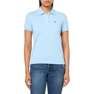 imageLacoste Womens Core Short Sleeve Regular Fit Petit Pique PoloClassic Blue