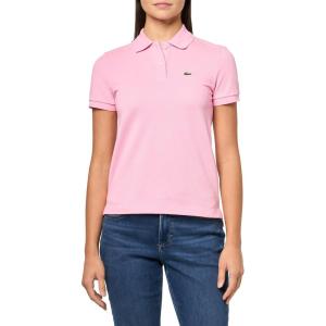 imageLacoste Womens Core Short Sleeve Regular Fit Petit Pique PoloPinkish