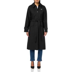 imageLacoste Womens Oversized Cotton CoatBlack