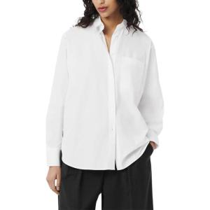 imageLacoste Womens Oversized Popeline Long Sleeve ShirtWhite