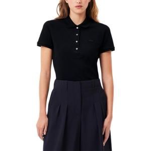imageLacoste Womens Slim Fit PoloDeep Black