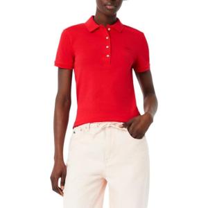 imageLacoste Womens Slim Fit PoloGrenadine Red
