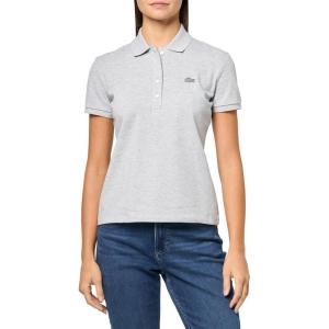 imageLacoste Womens Slim Fit PoloSilver Grey Chine