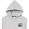 imageLacoste Boys Long Sleeve Hooded SweatshirtSilver Chine