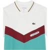 imageLacoste Boys Short Sleeve Chevron Tennis PoloBlancLimeirazinocelle