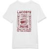 imageLacoste Boys Short Sleeve Tennis Graphic TShirtBlanc