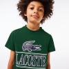 imageLacoste Kids Short Sleeve Crewneck Large Front Croc Graphic TeeshrtAppalachan Green