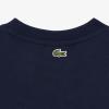 imageLacoste Kids Short Sleeve Crewneck Large Front Croc Graphic TeeshrtNavy Blue