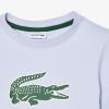 imageLacoste Kids Short Sleeve Crewneck Large Front Croc Graphic TeeshrtPhoenix Blue