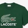 imageLacoste Mens Crew Neck Short Sleeve Regular Fit Branding TShirtAppalachan Green
